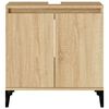 vidaXL Waschbeckenunterschrank Sonoma-Eiche 58x33x60 cm Holzwerkstoff
