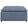 vidaXL Modulares Sofa Fu&szlig;hocker-Modul Blau 100x100x48 cm