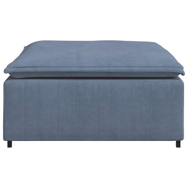 vidaXL Modulares Sofa Fu&szlig;hocker-Modul Blau 100x100x48 cm