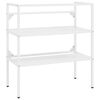 vidaXL Badezimmer Waschtischgestell Wei&szlig; 79x38x83 cm Eisen