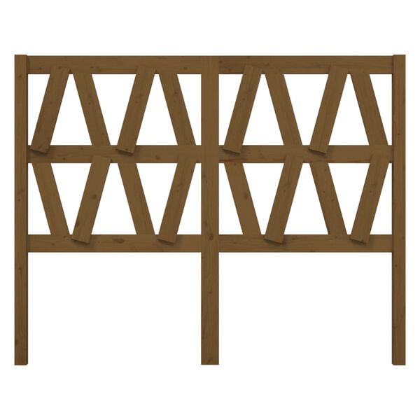 vidaXL Kopfteil Honigbraun 146x4x100 cm Massivholz Kiefer