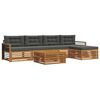 vidaXL Outdoor-Sofagarnitur 6 stk. Natur und Anthrazit