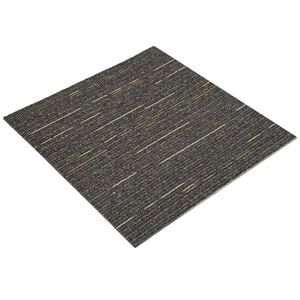 vidaXL Teppichfliese Gestreift Hellbraun 50 x 50 cm 4 stk.
