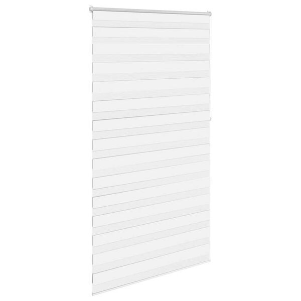 vidaXL Zebra-Rollo 120,9 x 230 cm, Stoffbreite 116,7 cm, Wei&szlig;