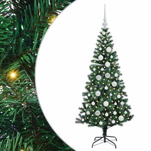 vidaXL K&uuml;nstlicher vorbeleuchteter Weihnachtsbaum Gr&uuml;n 120 cm