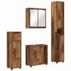 vidaXL Badezimmerm&ouml;bel-Set 4 stk. Altholz 30,5 x 30 x 195 cm