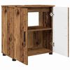 vidaXL Badezimmerschrank mit Speicher mit T&uuml;r Altholz 61 x 35 x 64 cm