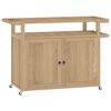 vidaXL Barwagen 120x50x90 cm Massivholz Teak