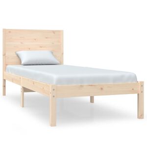 vidaXL Massivholzbett 75x190 cm