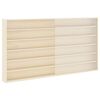 vidaXL Wanddisplay-Case mit Regal Beige 100 x 8,5 x 54 cm Sperrholz