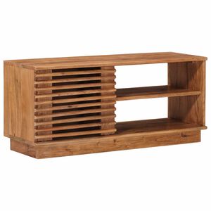 vidaXL TV-Schr&auml;nk mit Speicher mit T&uuml;r Natur 90 x 30 x 40 cm
