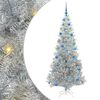 vidaXL Weihnachtsbaum mit 300 LEDs mit St&auml;nder Silber 180 cm Haustier