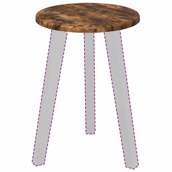 vidaXL Tischplatte Räuchereiche 30 x 30 x 1,5 cm Holzwerkstoff