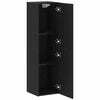 vidaXL Wand-TV-Schrank 30,5 x 30 x 110 cm Schwarz Eichen-Optik