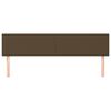 vidaXL Kopfteile Dunkelbraun 200x5x78/88 cm Stoff