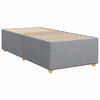 vidaXL Boxspringbett mit Matratze Hellgrau 100x200 cm Stoff