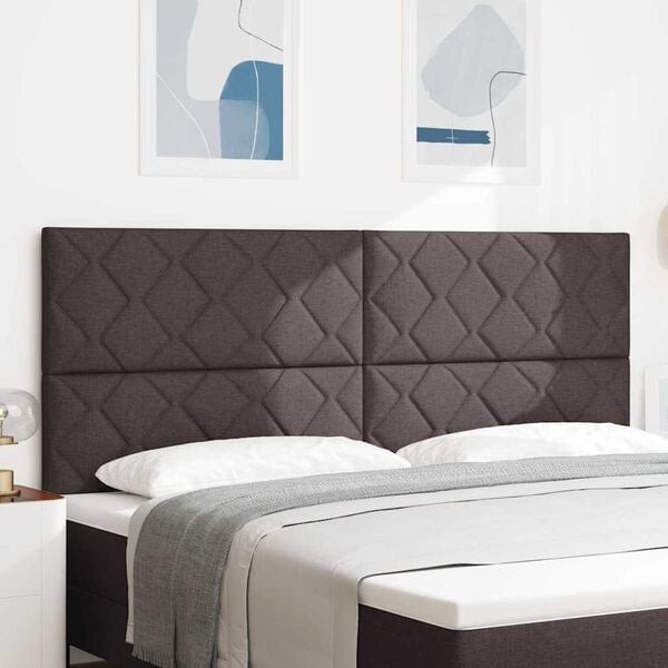 vidaXL Kopfteil Hellgrau 200 cm Stoff