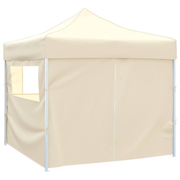vidaXL Party-Zelt Creme 291 x 291 x 315 cm Oxford-Stoff