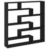 vidaXL W&uuml;rfelregal 7 F&auml;cher Schwarz Holzwerkstoff