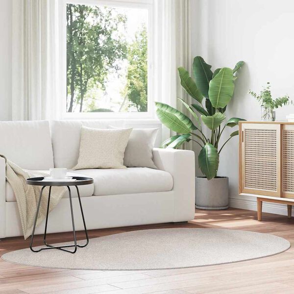 vidaXL Bereichsteppiche HUARTE Sand 140 x 200 cm Polyester