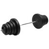 vidaXL Langhantel mit Gewichten 90 kg