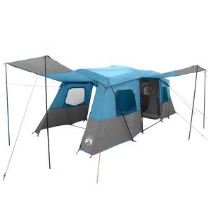vidaXL Schnellzelt mit Regenplane wasserabweisend 3 Personen Blau