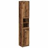 vidaXL Badezimmerschrank-Set mit Regal 3 pcs Altholz Holzwerkstoff