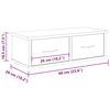 vidaXL Wandschrank Altholz-Optik 60x26x18,5 cm Holzwerkstoff
