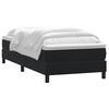 vidaXL Boxspringbett mit Matratze Schwarz 90x210 cm Samt