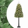 vidaXL K&uuml;nstlicher Weihnachtsbaum mit klappbaren Zweigen und Kugeln