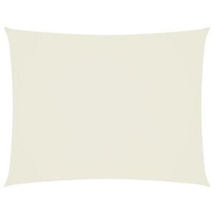 vidaXL Sonnensegel Oxford-Gewebe Rechteckig 3x4,5 m Creme