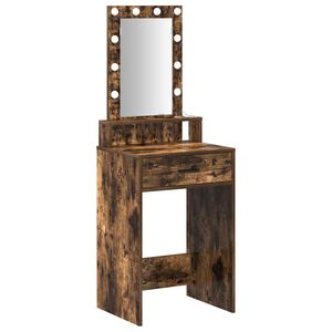 vidaXL Schminktisch Braun 50 x 41 x 140 cm Holzwerkstoff