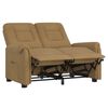 vidaXL 2-Sitzer Massagesessel Taupe Mikrofaser-Gewebe