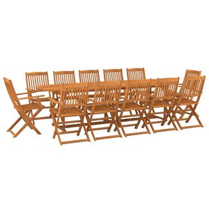 vidaXL 13-tlg. Garten-Essgruppe 280x90x75 cm Massivholz Akazie