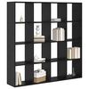 vidaXL B&uuml;cherregal Schwarz Eichen-Optik 137,5 x 29 x 137,5 cm
