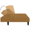 vidaXL Schlafsofa 2-Sitzer Braun Samt