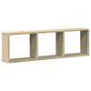 vidaXL Wandschrank 100x16x30 cm Sonoma Eiche Holzwerkstoff