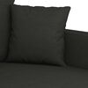 vidaXL 3-Sitzer-Sofa Schwarz 180 cm Stoff