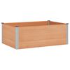 vidaXL Hochbeet Braun 150 x 100 x 54 cm alu.