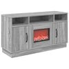 vidaXL Elektrokamin Sonoma-Grau 100 x 33 x 55 cm Holzwerkstoff