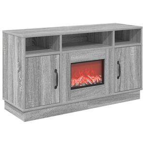 vidaXL Elektrokamin Sonoma-Grau 100 x 33 x 55 cm Holzwerkstoff