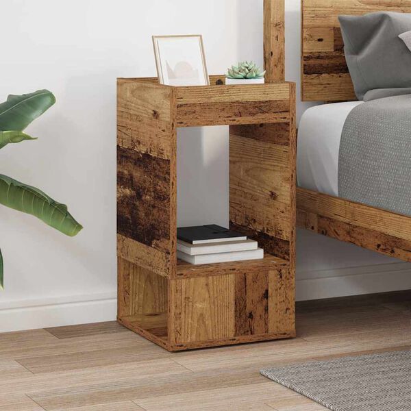 vidaXL Beistelltisch Altholz 30 x 30 x 56 cm Holzwerkstoff
