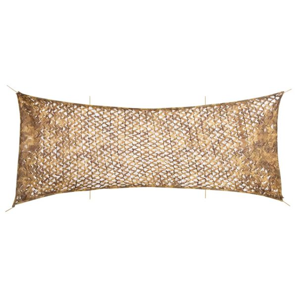 vidaXL Tarnnetz mit Aufbewahrungstasche 721x294 cm Sandfarbe