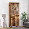 vidaXL Highboard mit Schubladen 2 pcs Altholz Holzwerkstoff