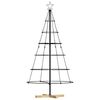vidaXL Metall-Weihnachtsbaum mit St&auml;nder KUOPIO 150 cm Stahl Schwarz
