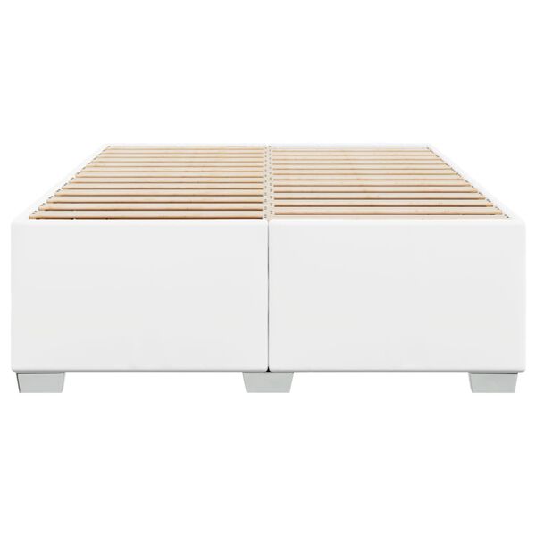vidaXL Bettgestell Wei&szlig; 140x200 cm Kunstleder