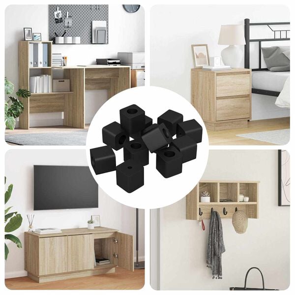 vidaXL Schubladenhalter 6792 pcs Schwarz 15 x 15 x 15mm PP Copolymer