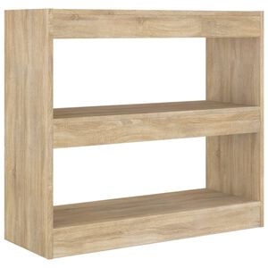 vidaXL B&uuml;cherregal/Raumteiler Sonoma-Eiche 80x30x72 cm