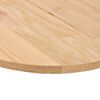 vidaXL Tischplatte 120x60x2 cm Massivholz Eiche Oval