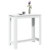 vidaXL Bartisch Wei&szlig; 102x50x103,5 cm Holzwerkstoff